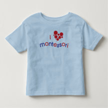 I <3 Montessori Kleinkind-T-Shirt