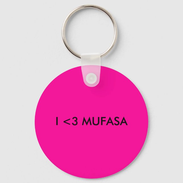 I < 3 MUFASA SCHLÜSSELANHÄNGER (Vorderseite)