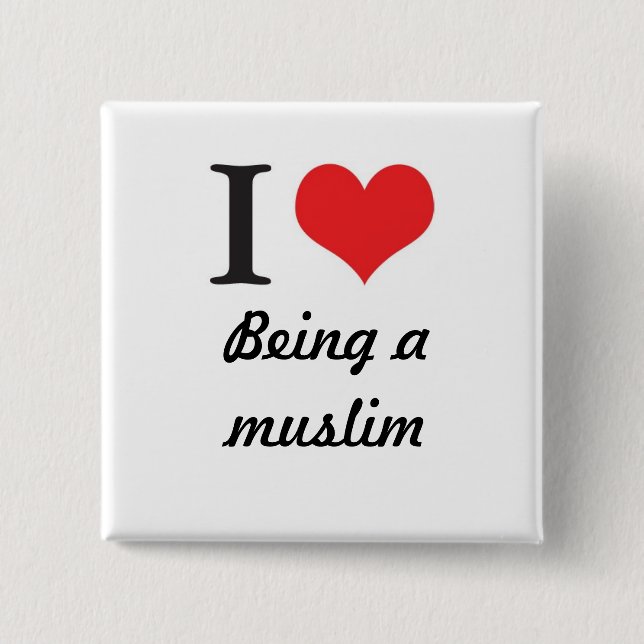 I <3 seiend Moslems! Button (Vorderseite)