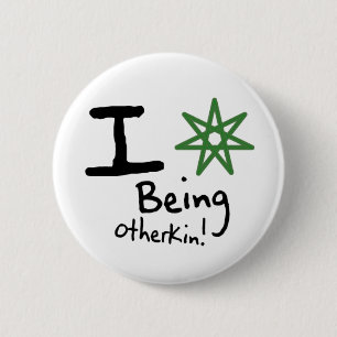 I <3 seiend Otherkin Knopf Button