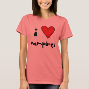 I <3 Vampire - Rot T-Shirt