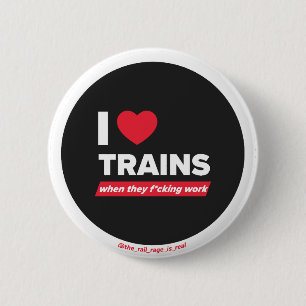 I <3 Züge - Abzeichen Button