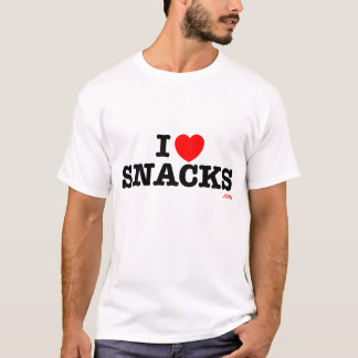 i<3snacks - schlichtes weißes T-Stück oder nicht T-Shirt