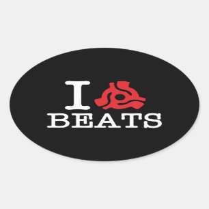 I 45 Adapter Beats Ovaler Aufkleber