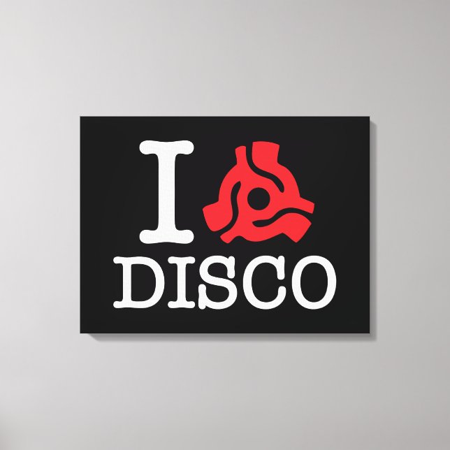 I 45 Adapter-Disco Leinwanddruck (Vorderseite)