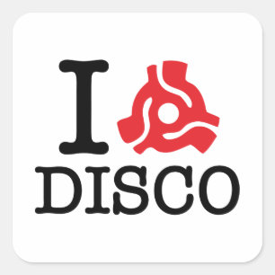 I 45 Adapter-Disco Quadratischer Aufkleber