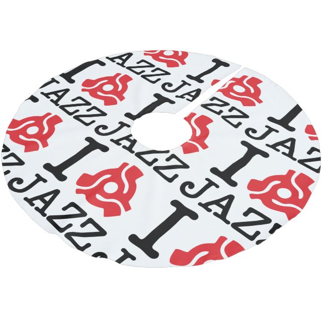 I 45 Adapter Jazz Polyester Weihnachtsbaumdecke (Schrägansicht)