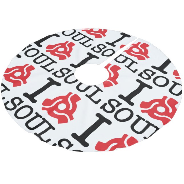 I 45-Adapter-Soul Polyester Weihnachtsbaumdecke (Schrägansicht)