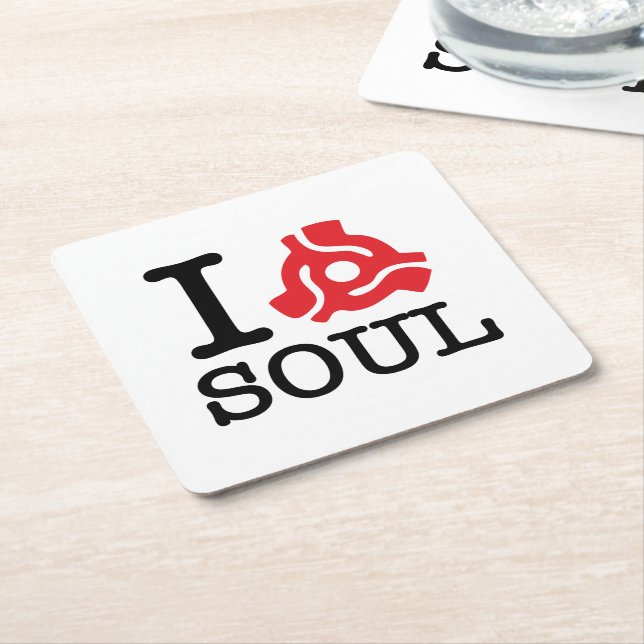 I 45-Adapter-Soul Rechteckiger Pappuntersetzer (angewinkelt)