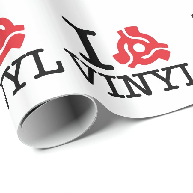 I 45 Adapter Vinyl Geschenkpapier (Rolleneckpunkt)