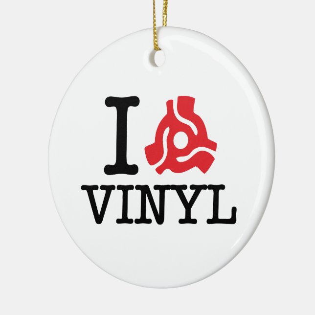 I 45 Adapter Vinyl Keramik Ornament (Links)