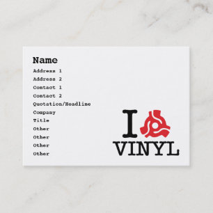 I 45 Adapter Vinyl Visitenkarte