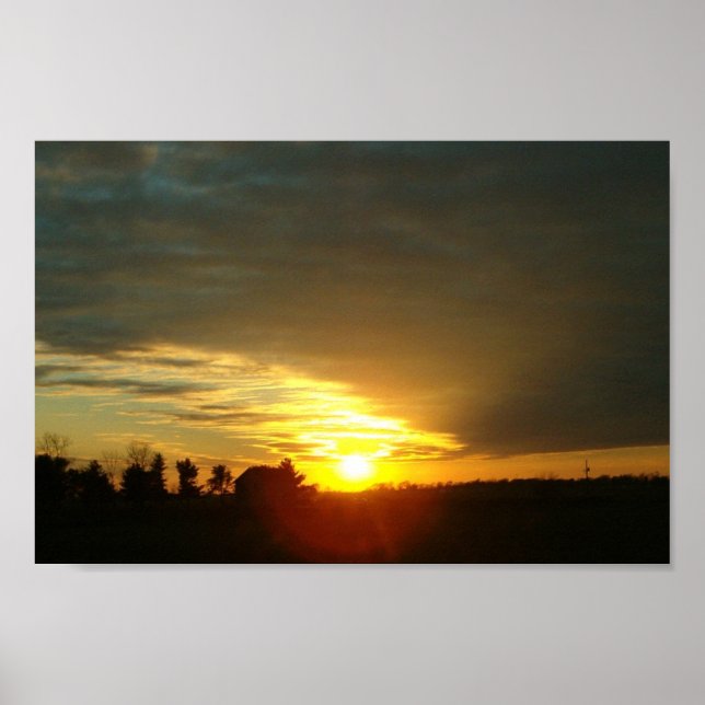 I-57 Sunset Poster (Vorne)
