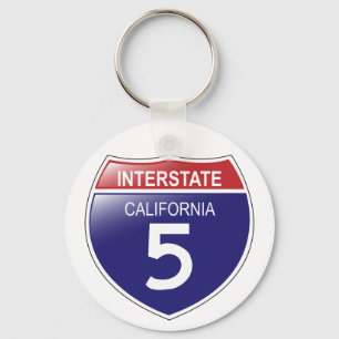 I-5 Kalifornien Schlüsselanhänger