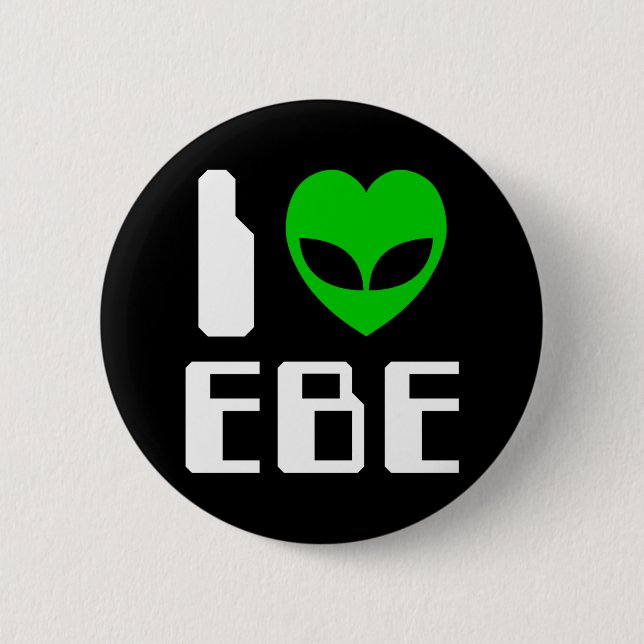 I Alien Heart EBE Button (Vorderseite)