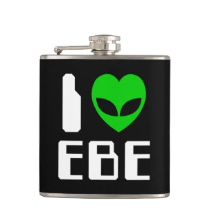I Alien Heart EBE Flachmann