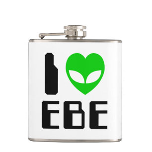 I Alien Heart EBE Flachmann