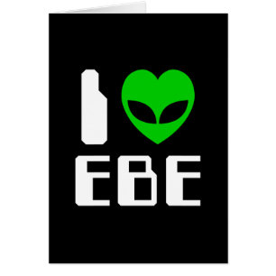 I Alien Heart EBE Grußkarte