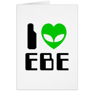 I Alien Heart EBE Grußkarte