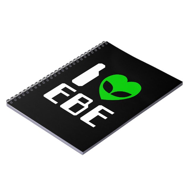 I Alien Heart EBE Notizblock (Linke Seite)