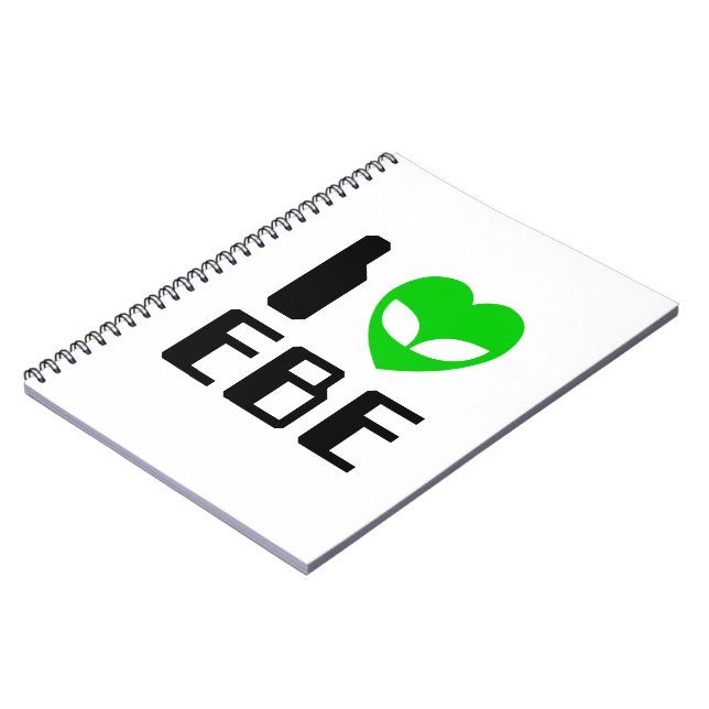 I Alien Heart EBE Notizblock (Linke Seite)