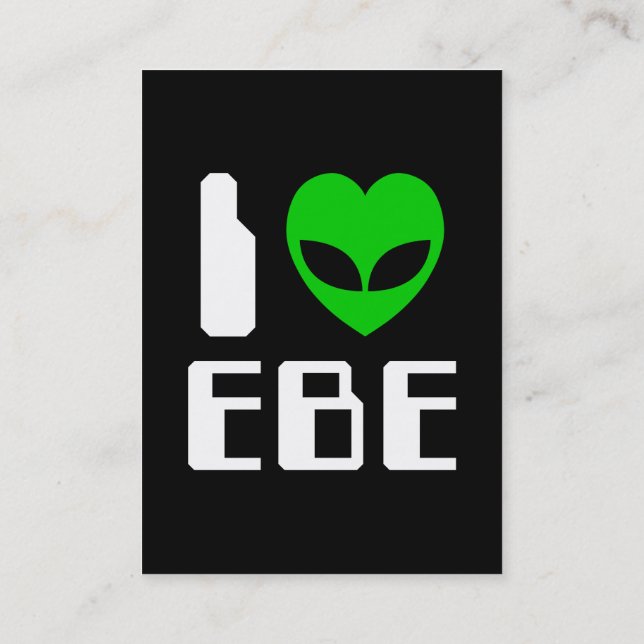 I Alien Heart EBE Visitenkarte (Rückseite)