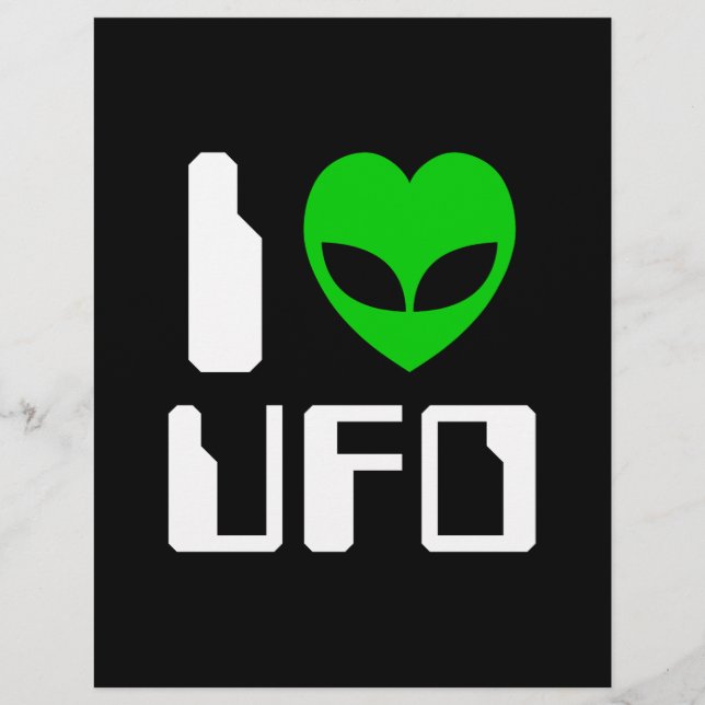 I Alien Heart UFO Flyer (Vorne)