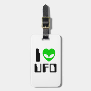 I Alien Heart UFO Gepäckanhänger