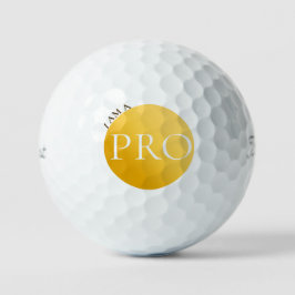 I AM A PRO | Custom Golden Golf Ball