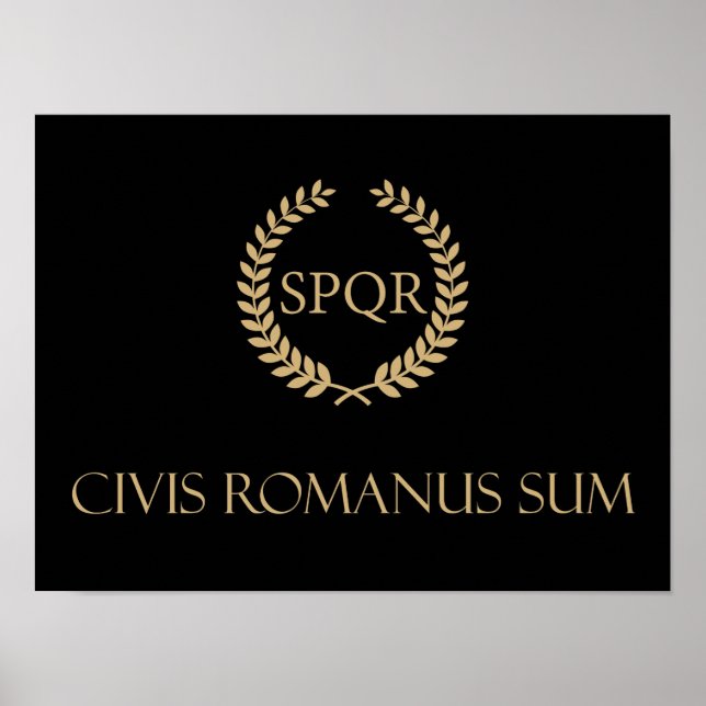 I am a Roman citizen - Civis Romanus Sum Poster (Vorne)