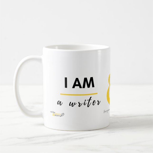 I am a Writer and I Own My Time Coffee Mug Kaffeetasse (Links)
