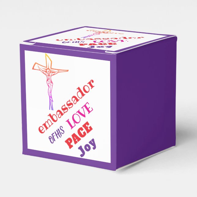 I AM ambassador of his LOVE  Geschenkschachtel (Vorderseite)