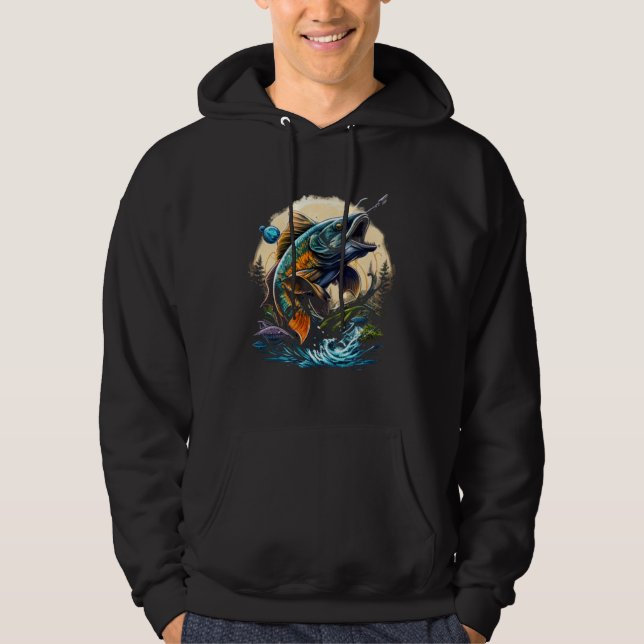 I am an anggler with a Bott and go fishing  4 Hoodie (Vorderseite)