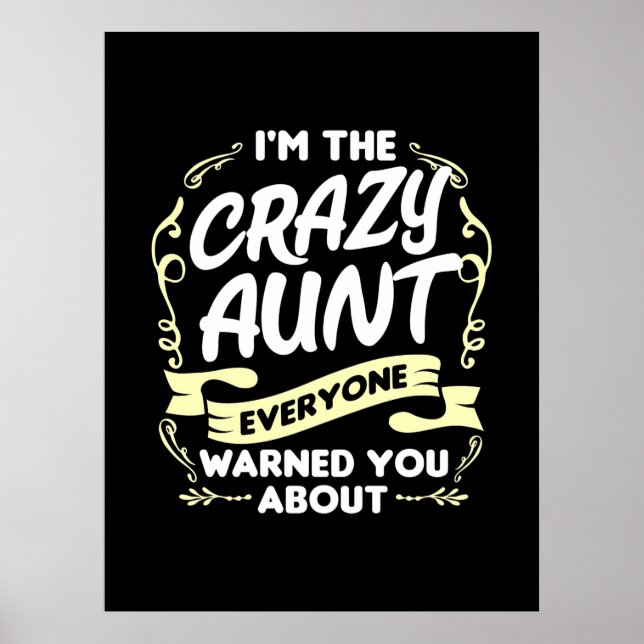 I Am An Aunt Poster (Vorne)