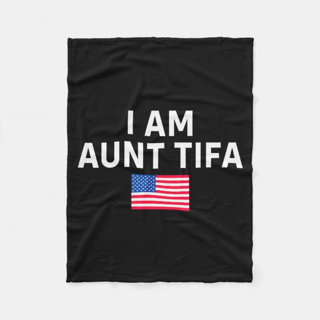 I Am Aunt Tifa _ Aunt Tifa Funny Aunt Tifa  Fleecedecke (Vorderseite)