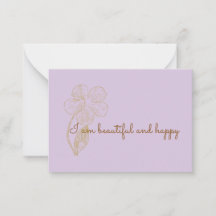 I am Beautiful and Happy Positive Affirmation