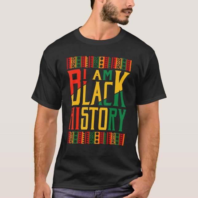 I Am Black History Groovy Retro Black History Mont T-Shirt (Vorderseite)