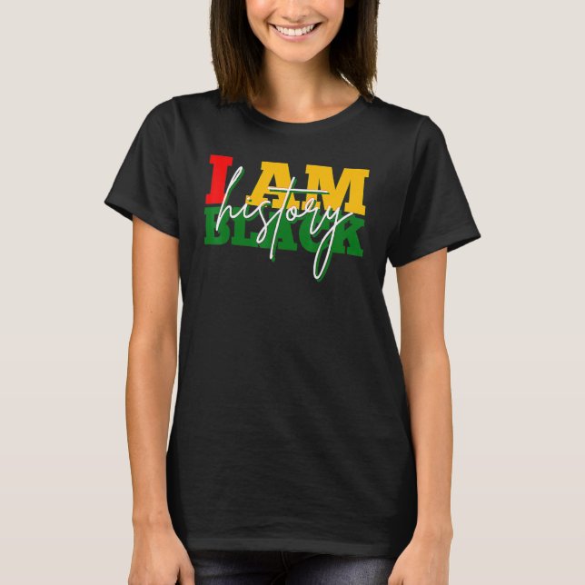 I Am Black History Melanin Afro African Pride Boys T-Shirt (Vorderseite)