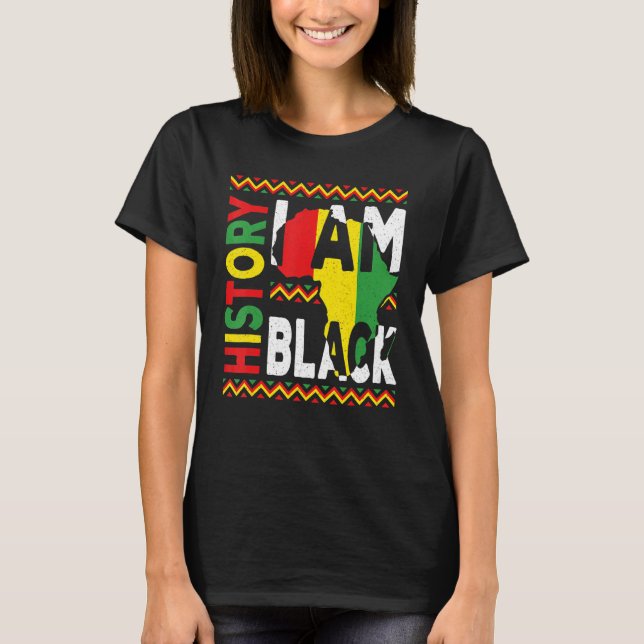 I Am Black History Month Melanin Pride African Ame T-Shirt (Vorderseite)