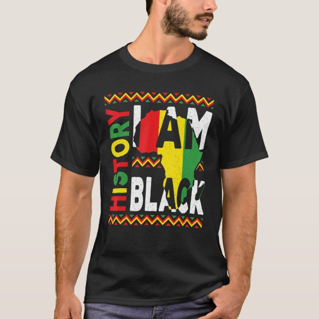 I Am Black History Month Melanin Pride African Ame T-Shirt (Vorderseite)