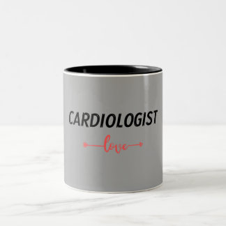 I am cardiologist. Gray colour Zweifarbige Tasse