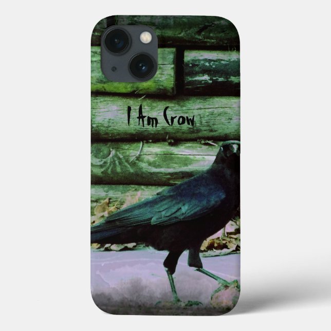 I Am Crow - Green iPad Case (Rückseite)