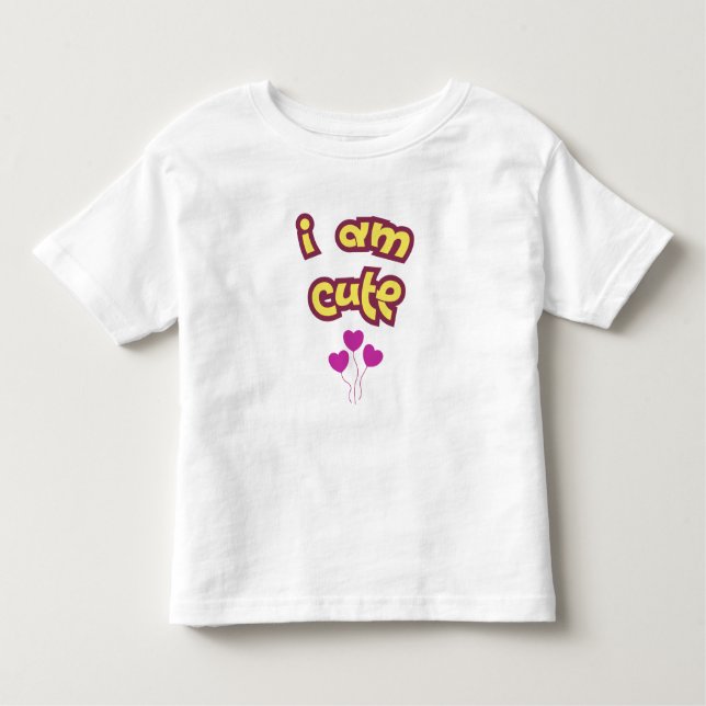 I am cute kleinkind t-shirt (Vorderseite)