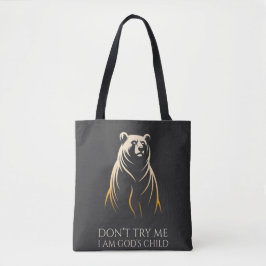 I Am God’s Child Bear Graphic Tasche