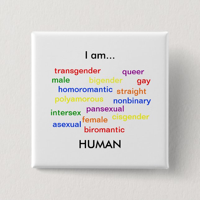 I Am Human Button (Vorderseite)