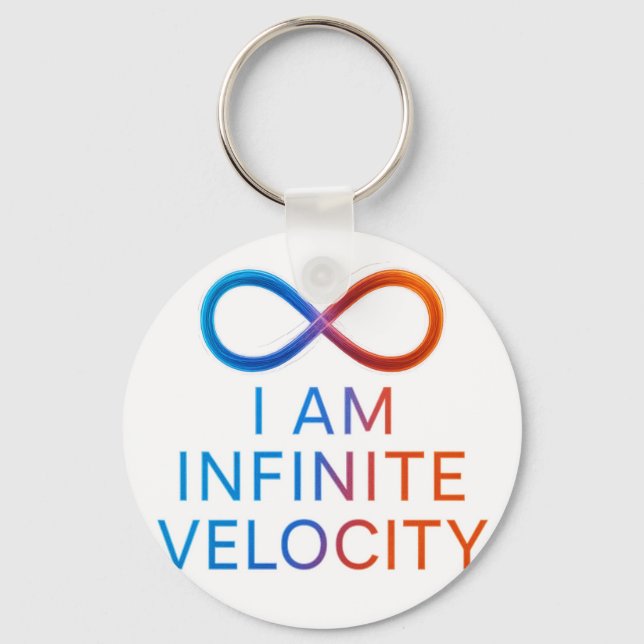 I AM Infinite Velocity – Quantum Energy Design Schlüsselanhänger (Vorderseite)
