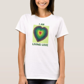 I AM LIVING LOVE Chakra Heart, t-shirt femme