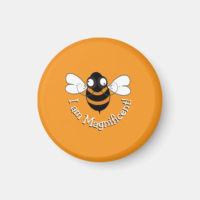 I Am Magnificent! Magnet - Orange Background (Devant)