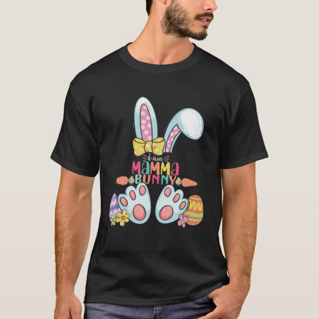 I am Mamma Bunny Easter Day Egg Women T-Shirt (Vorderseite)