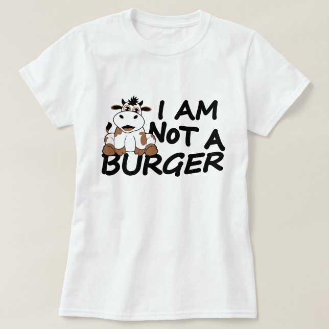 I am not a burger T-shirt (Design vorne)